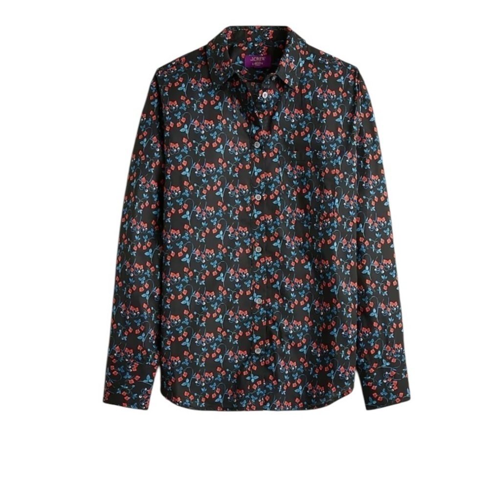 J. Crew - Garçon Classic Liberty® Tana Lawn Floral Button Down Blouse Sz 2